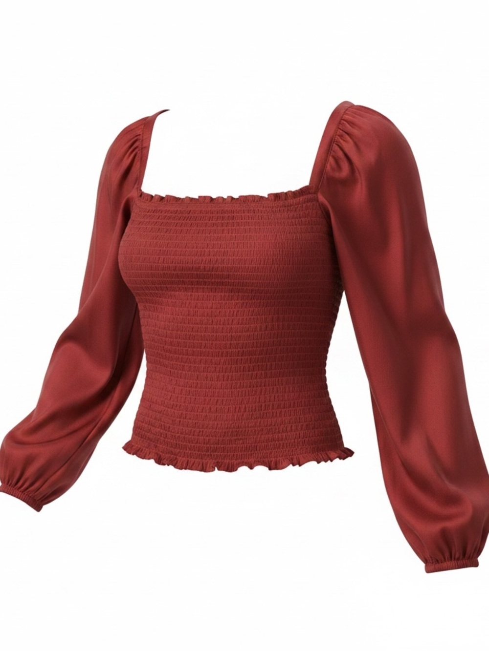 J. Crew Burnt Orange Satin Blouse